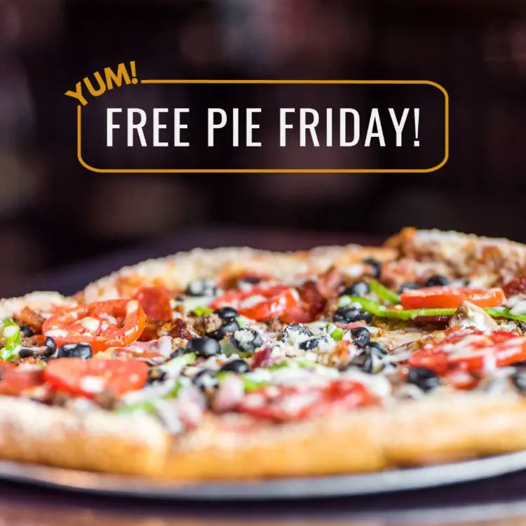 Free Pizza at Mellow Mushroom Free Pie Friday