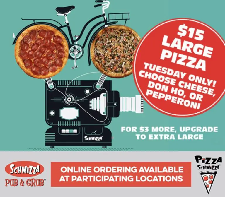 TopNotch TUESDAY Pizza Deals and Specials (Largest 2024 List)