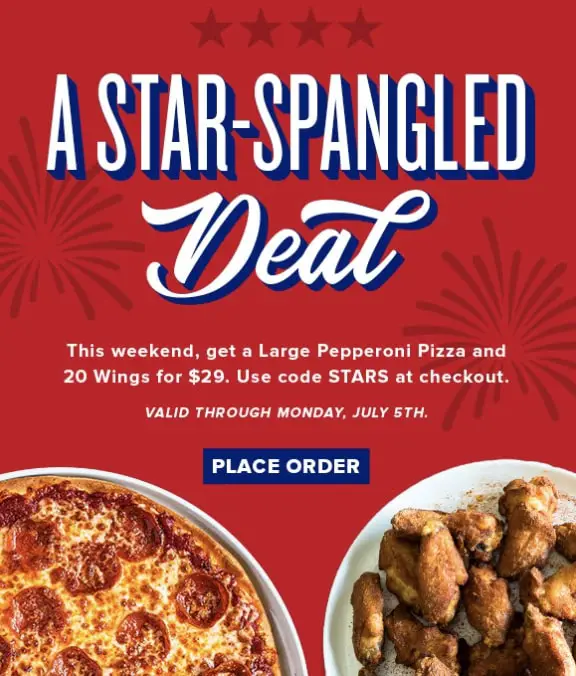 Fresh Brothers 4th of July pizza deal