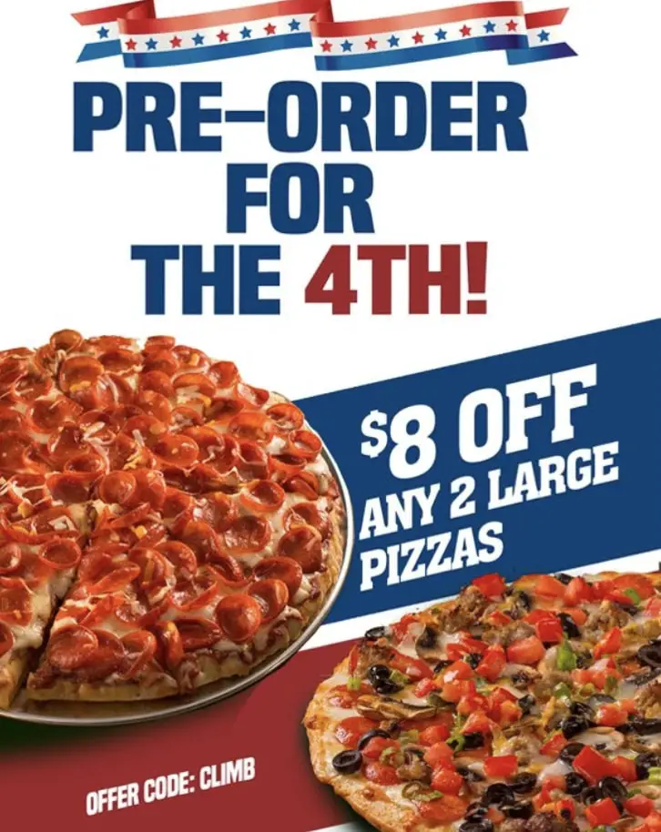 Mountain Mike's 4th of July pizza deals