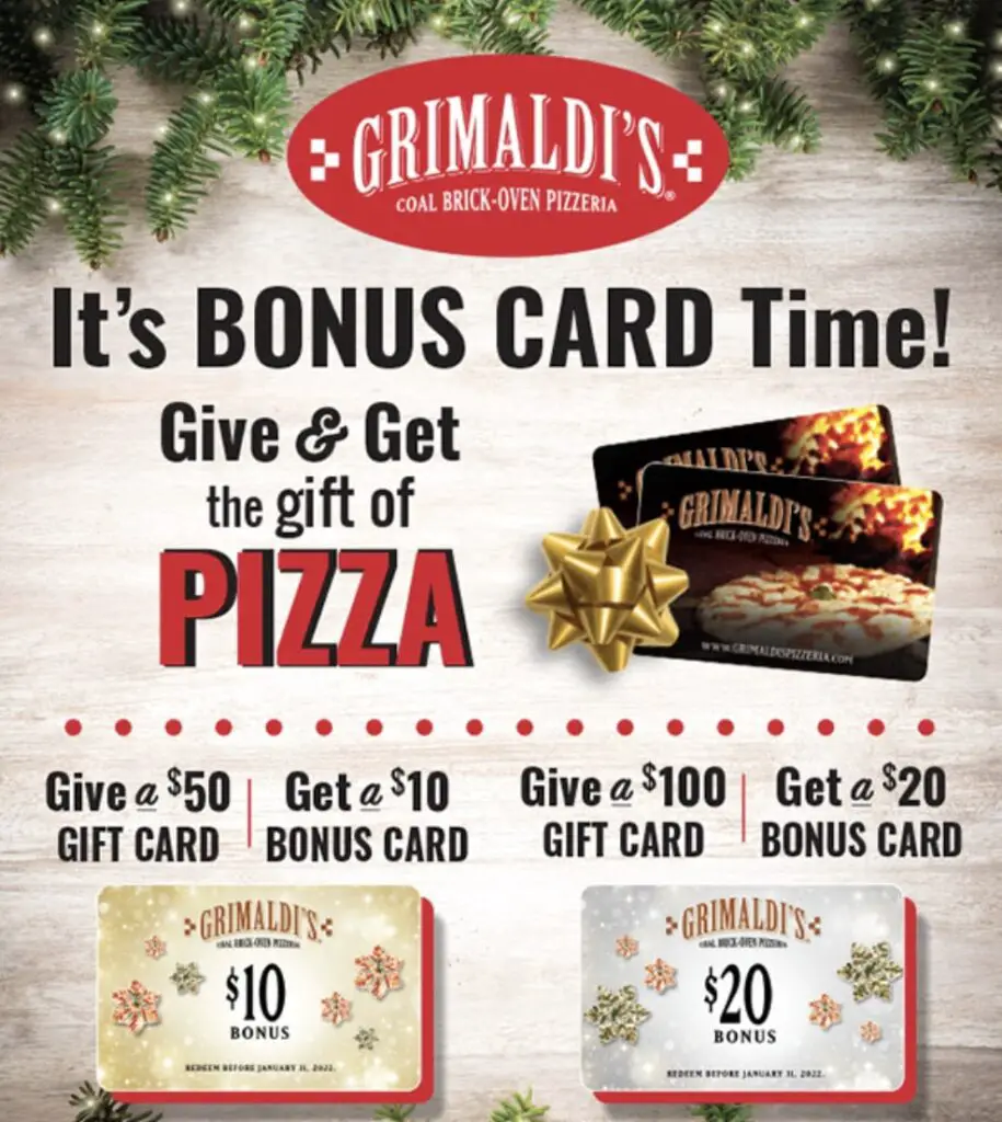 Grimaldi's Fall Pizza Gift Card