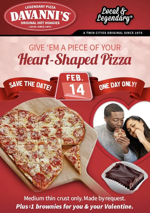 45 Valentine's Day Pizza Deals 2022 (Love at First Bite) Slice the Price