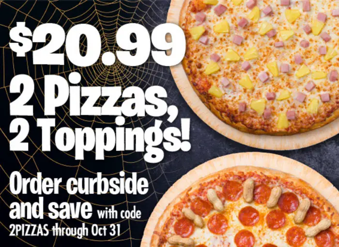 John's Incredible Pizza Halloween Deal
