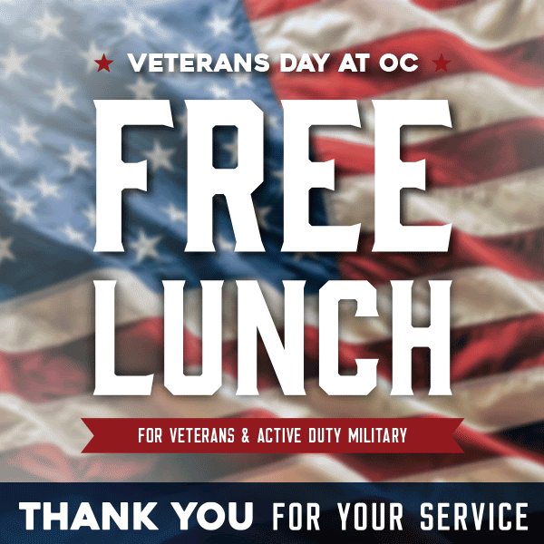 Old Chicago Veterans Day Deal Free Lunch