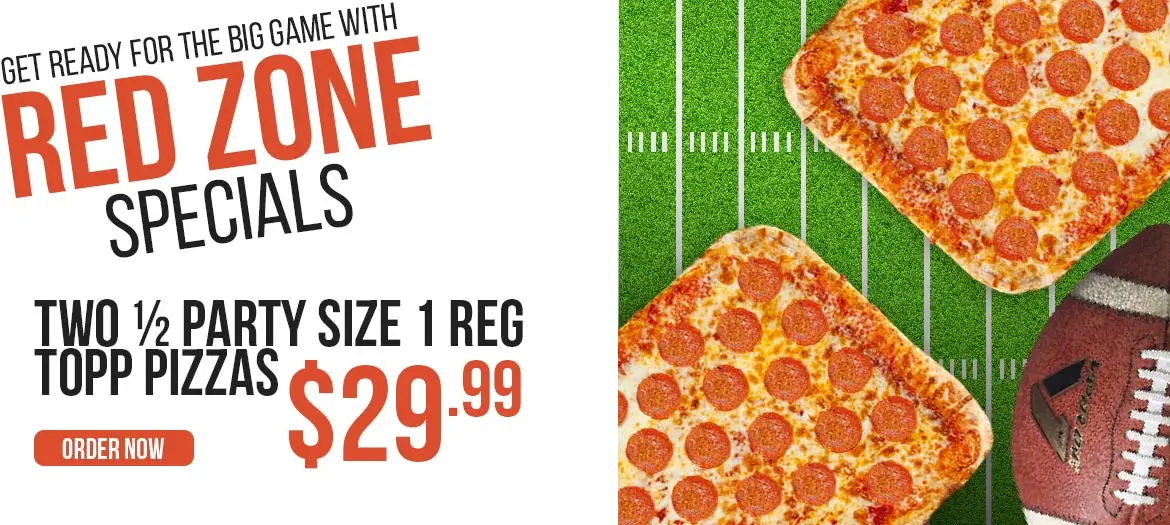 Seasons Pizza  Super Bowl Get 2 Half Party Size Pizzas with 1 Topping for $29.99