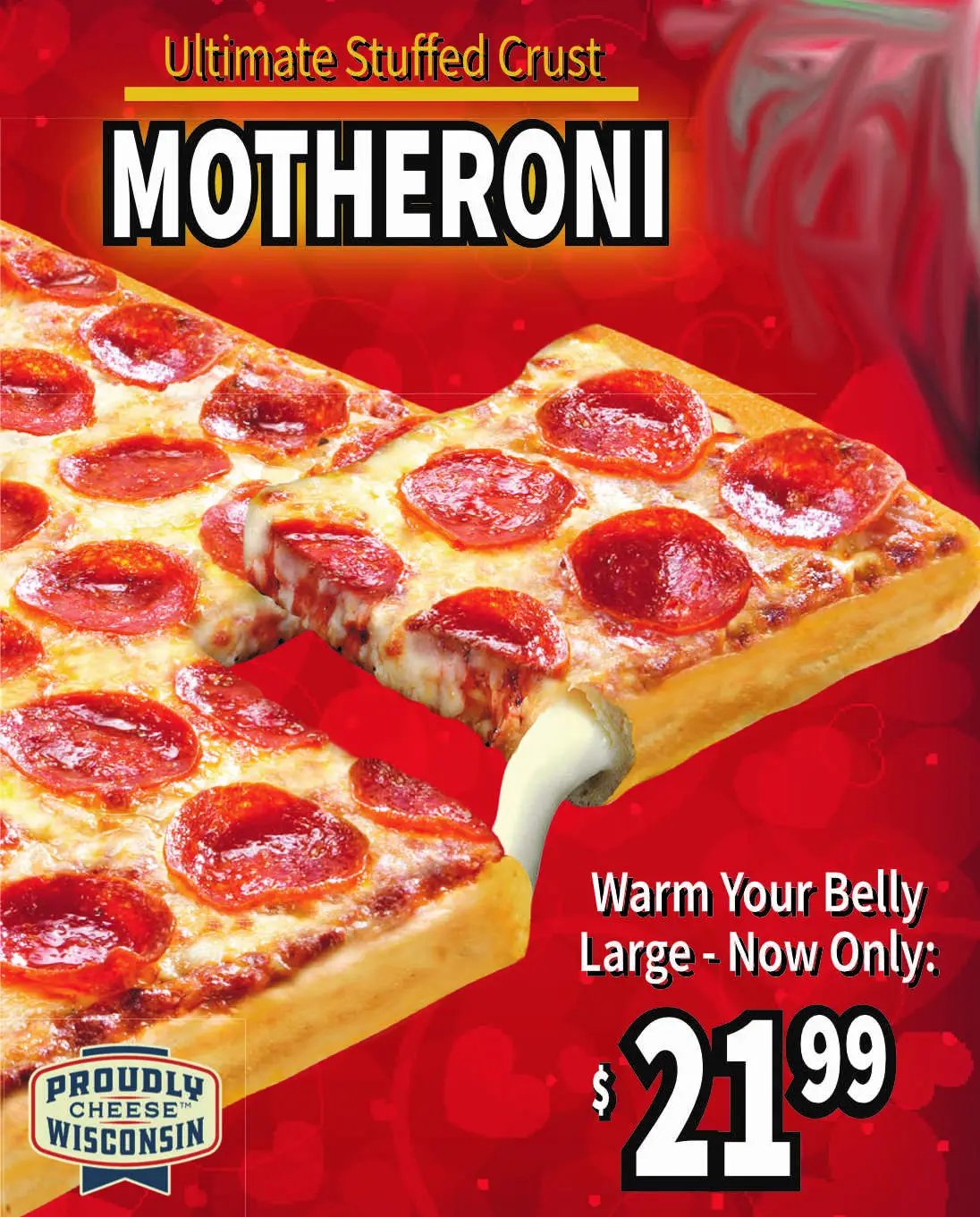 Rocky Rococo Pizza and Pasta Presidents Day [President's Day] Get Motheroni Pizza for $21.99