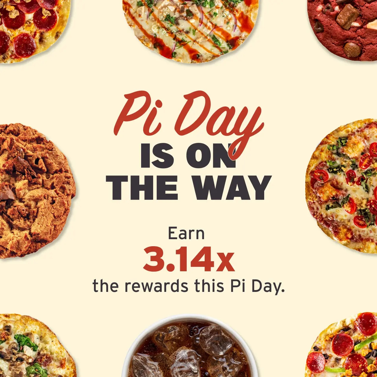 Pieology Pi Day [Pi Day] Earn 3.14x Rewards 