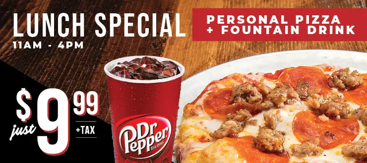 Me-N-Ed's Pizza Tuesday Deal Lunch Specials Starting at $9.99