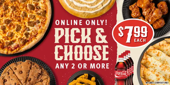 Pizza Ranch Cinco de Mayo Carryout Any 2 or More for $7.99 Each