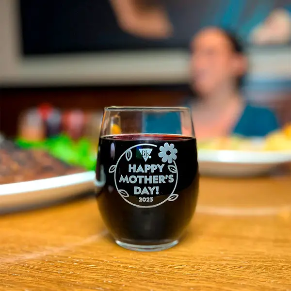 BJ's Restaurant & Brewhouse Mothers Day FREE Stemless Wine Glass on Mother's Day