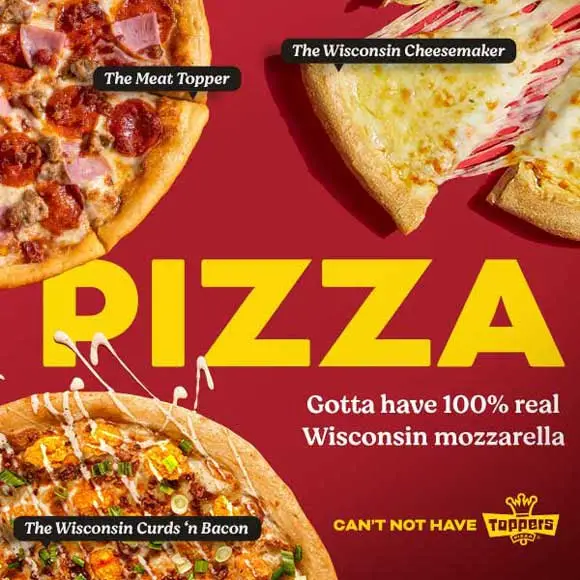 Toppers Pizza National Pizza Party Day Pick 2 For Only $7.99 Each