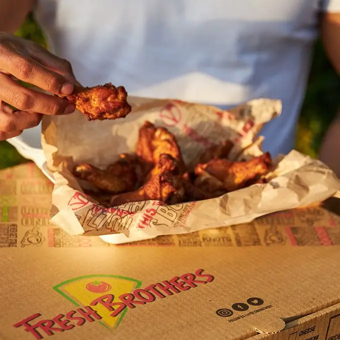 Fresh Brothers National Eat What You Want Day Wing Lovers Deal: 2 Large One-Topping Pizzas and 10 Wings for $44
