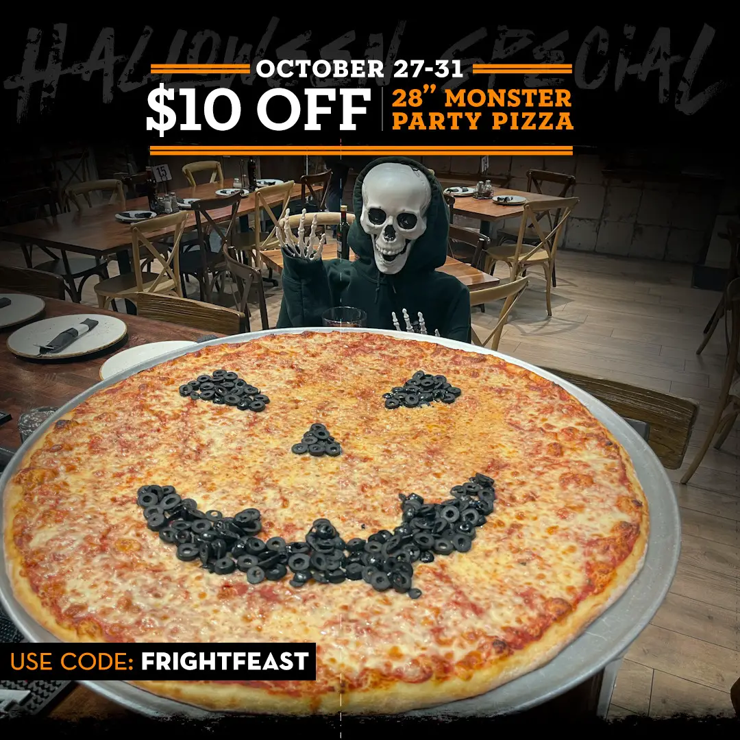 Russo's New York Pizzeria Halloween [Trick or Treat] Enjoy $10 off  28