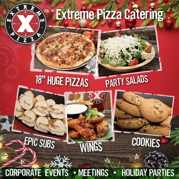 Extreme Pizza Christmas Get 20% Off Your Holiday Catering Party