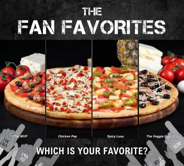 Pizza Guys National Pizza Week Any Large Fan Favorite Pizzas For $20.99