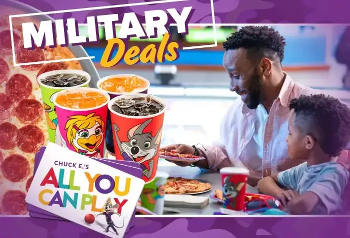 Chuck E. Cheese Memorial Day Military Deals: The Alpha for $34.99 or The Bravo for $58.49