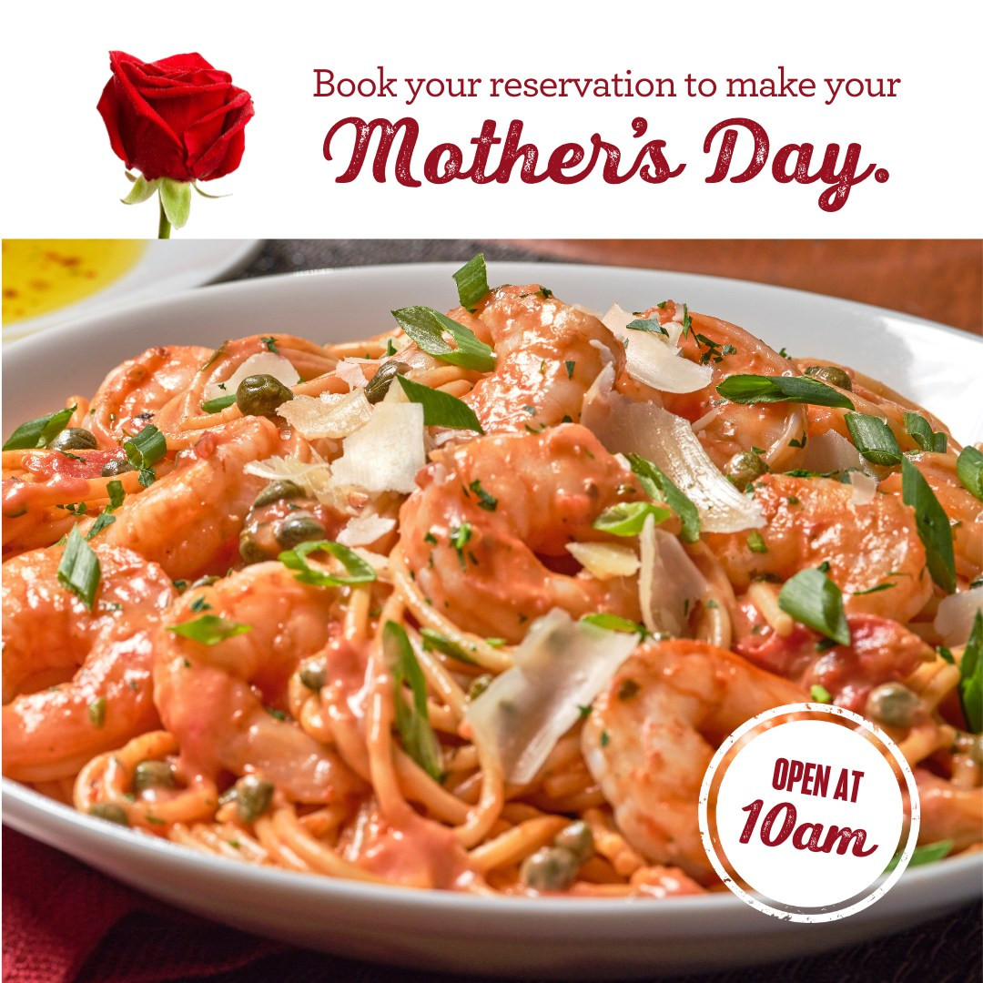 Bertucci's Italian Restaurant Mothers Day Mother's Day Packages (Salad, Entree, Dessert)