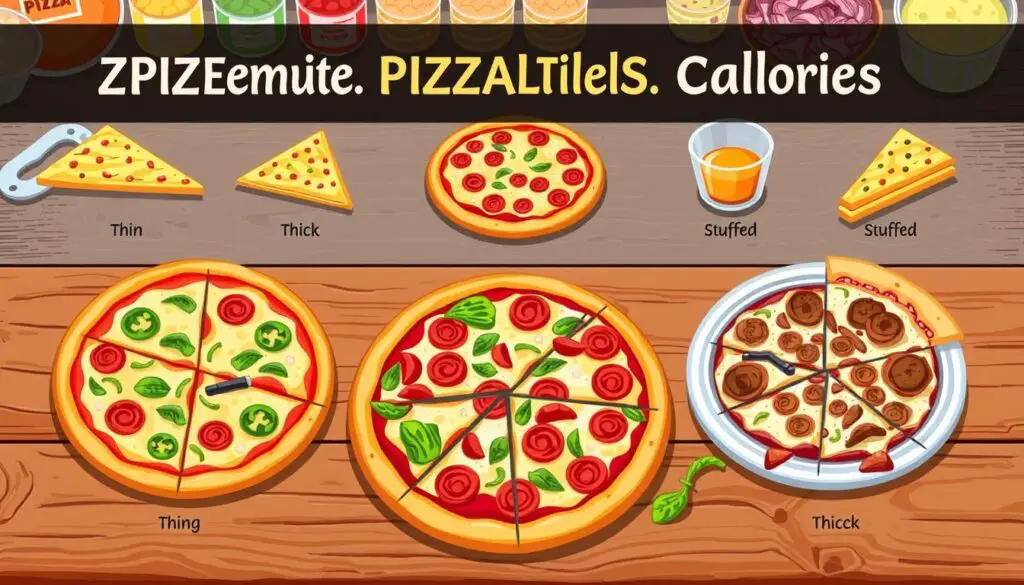 pizza callories illustration