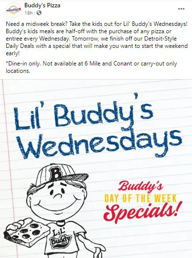 $4 Off Buddy #39 s Pizza Coupons Promo Codes Deals (Jun 2024)