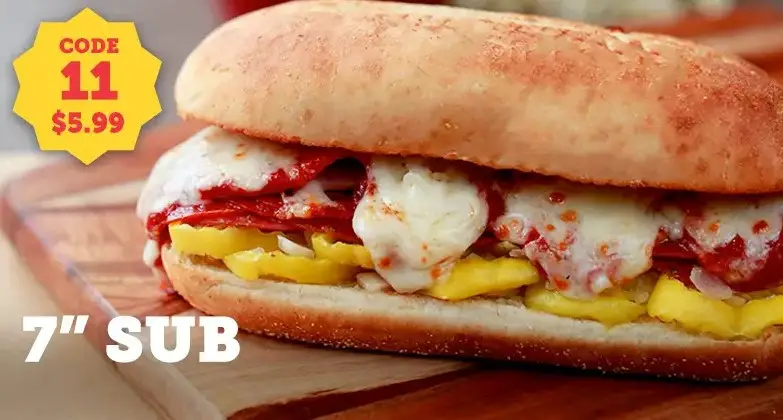 Cassano's Pizza King Printable Coupon Meal #11: 7-Inch Sub for $5.99