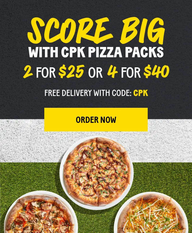 $5 Off California Pizza Kitchen Coupons Deals (Aug 2025)