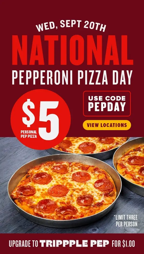 Fresh Brothers National Pepperoni Pizza Day [National Pepperoni Pizza] Get Personal Pepperoni Pizza for Just $5