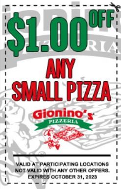 $1 Off Gionino's Pizzeria Coupons, Promo Codes &amp; Deals (Sep 2023)