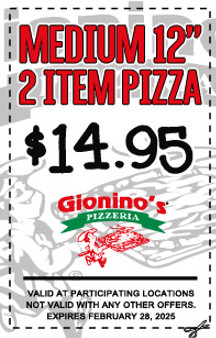 $2 Off Gionino's Pizzeria Coupons &amp; Deals (Mar 2025)