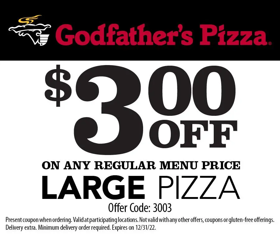 4 Off Godfather's Pizza Coupons, Promo Codes & Deals (Nov 2022)