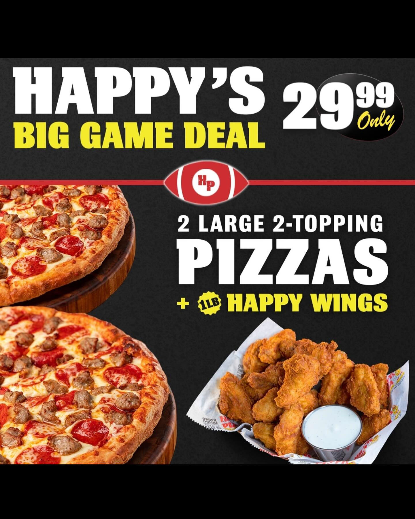 10 Off Happy's Pizza Coupons, Promo Codes & Deals (Feb 2024)