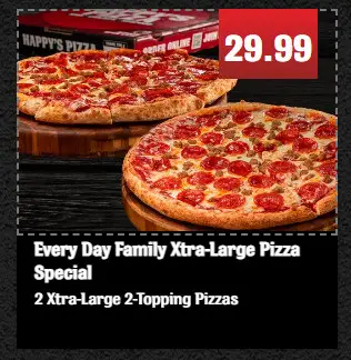 $10 Off Happy's Pizza Coupons &amp; Deals (Jul 2025)