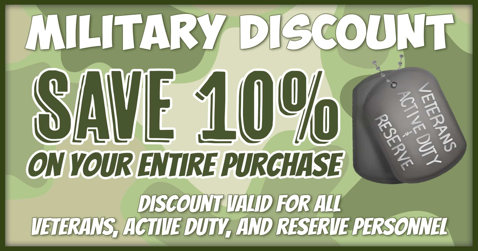 Incredible Pizza Printable Coupon Military and Law Enforcement Discount 10% Off with Badge