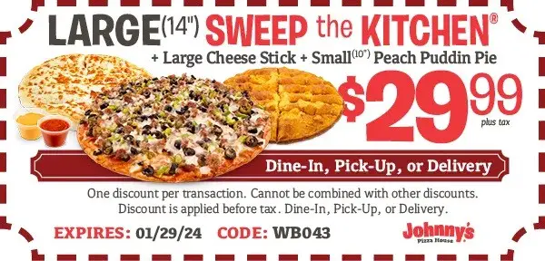 20% Off Johnny's Pizza House Coupons, Promo Codes &amp; Deals (Jan 2024)