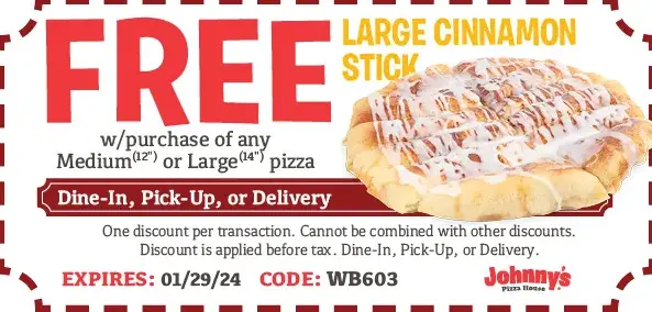 20% Off Johnny's Pizza House Coupons, Promo Codes &amp; Deals (Jan 2024)