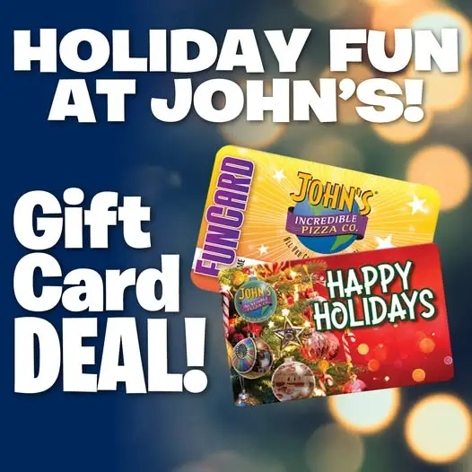 John's Incredible Pizza Printable Coupon Buy $50 Gift Cards, Get $10 Bonus FunCard for FREE