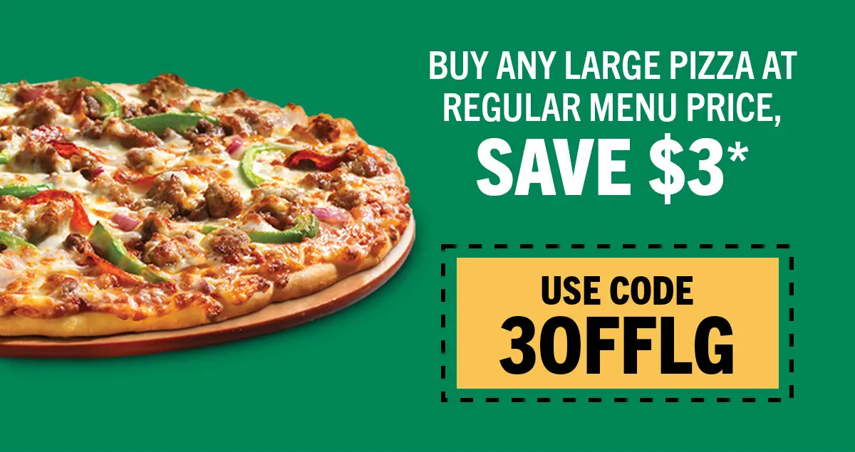 LaRosa's Pizzeria National Pizza Day Buy Any Large Pizza, Get $3 Off