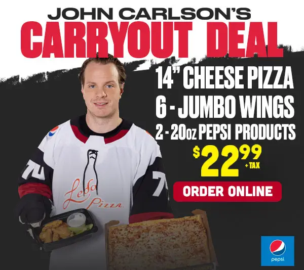 Ledo Pizza National Eat What You Want Day John Carlson Deal: 14