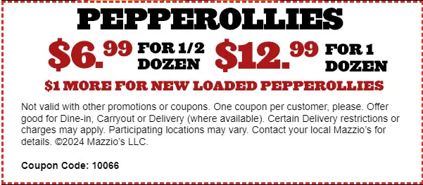 $3 Off Mazzio's Coupons &amp; Deals (Jan 2025)