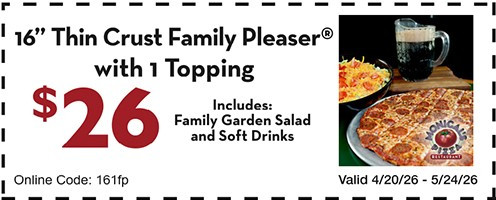 Monical's Pizza Printable Coupon Get 16