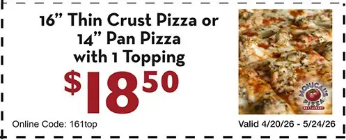 Monical's Pizza Printable Coupon 16