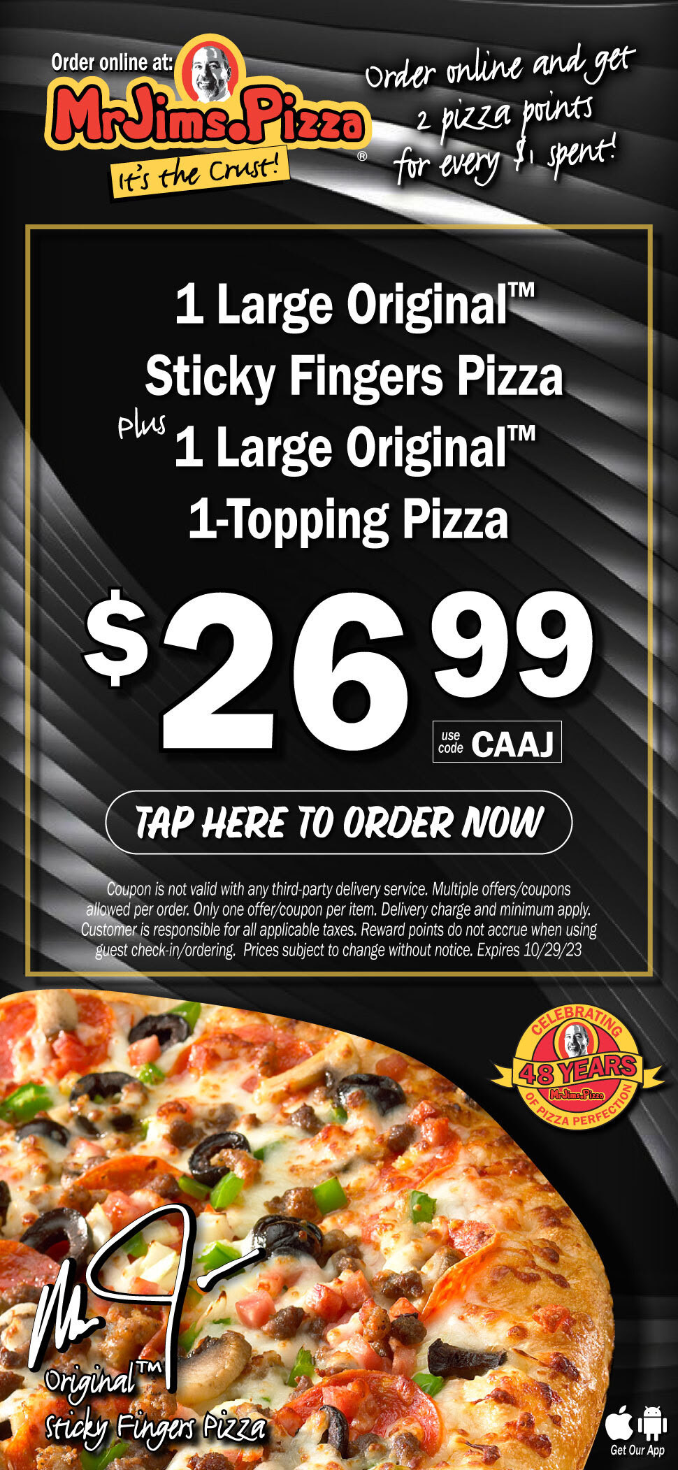 15 Off Mr. Jim's Pizza Coupons, Promo Codes & Deals (Oct 2023)