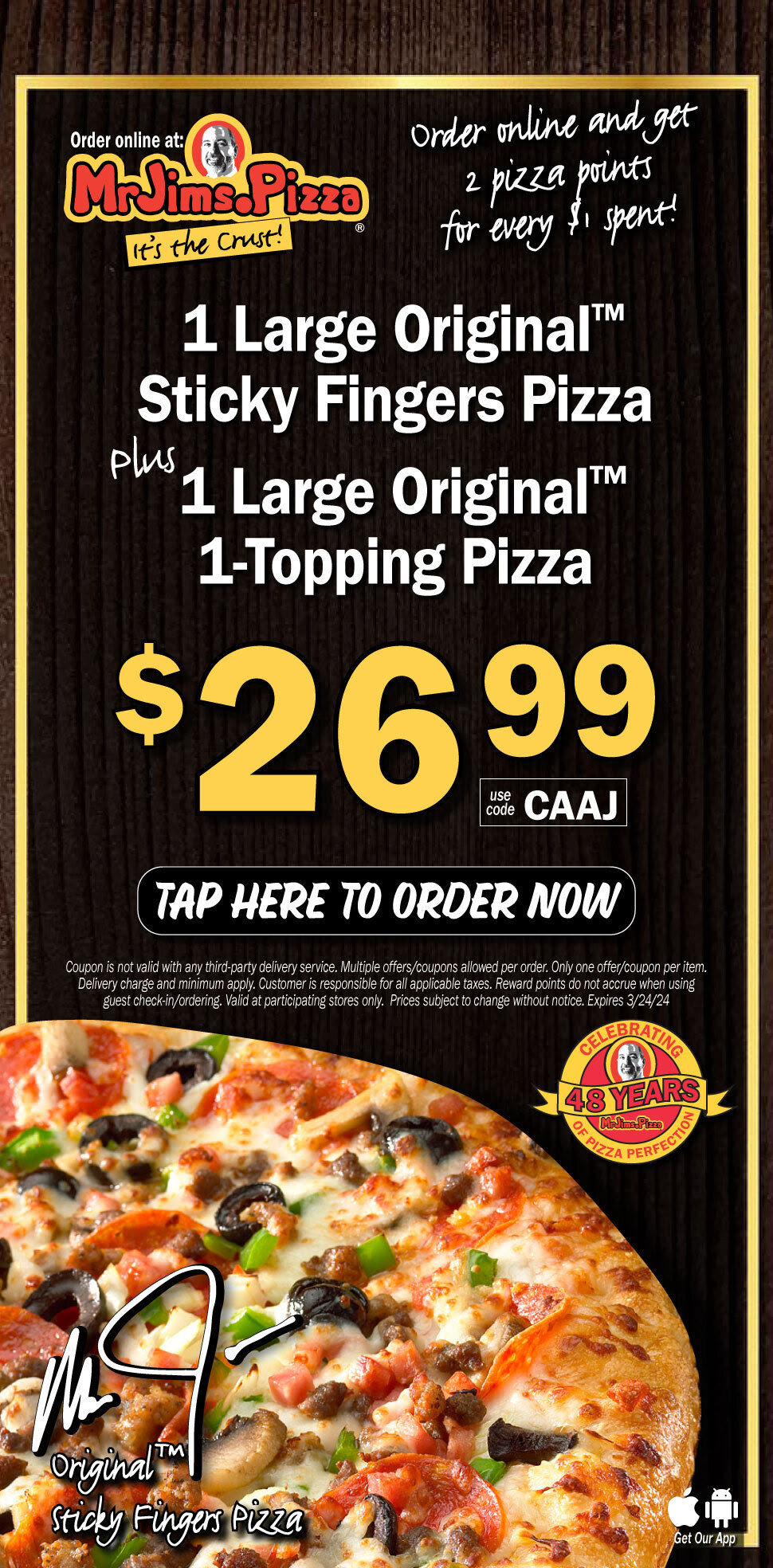 15 Off Mr. Jim's Pizza Coupons, Promo Codes & Deals (Mar 2024)
