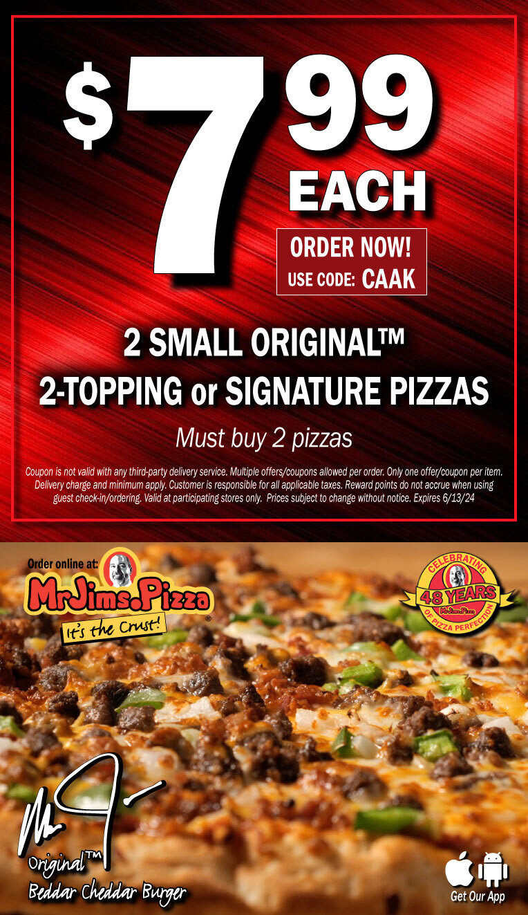 30% Off Mr. Jim's Pizza Coupons, Promo Codes &amp; Deals (Jun 2024)