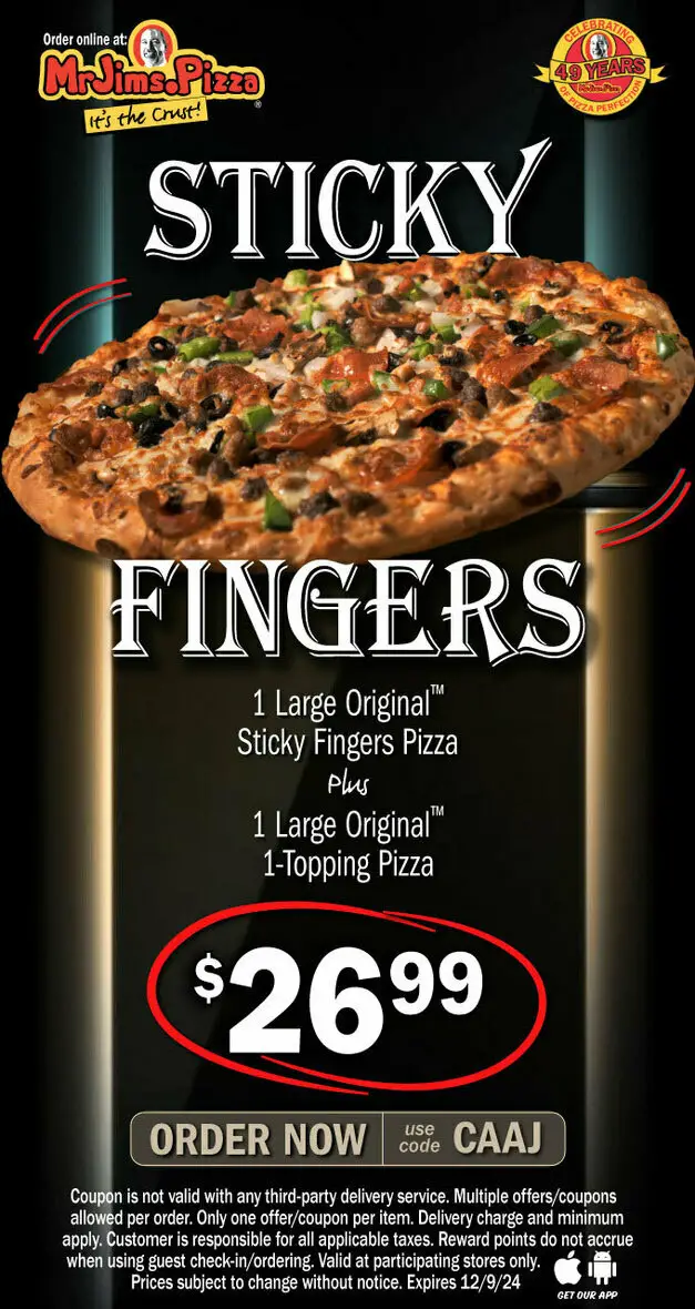 15% Off Mr. Jim's Pizza Coupons, Promo Codes &amp; Deals (Nov 2024)