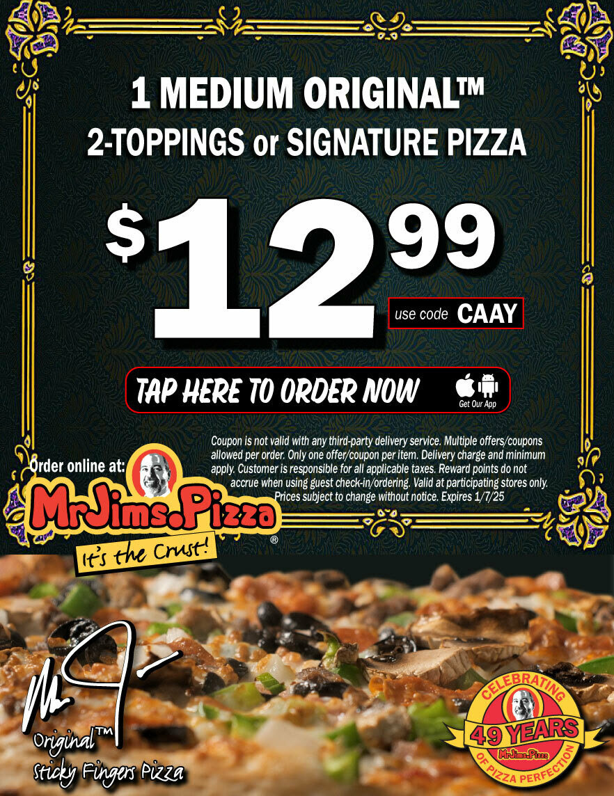 15% Off Mr. Jim's Pizza Coupons &amp; Deals (Dec 2024)