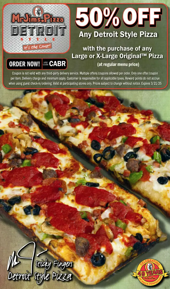 30% Off Mr. Jim's Pizza Coupons &amp; Deals (Mar 2025)
