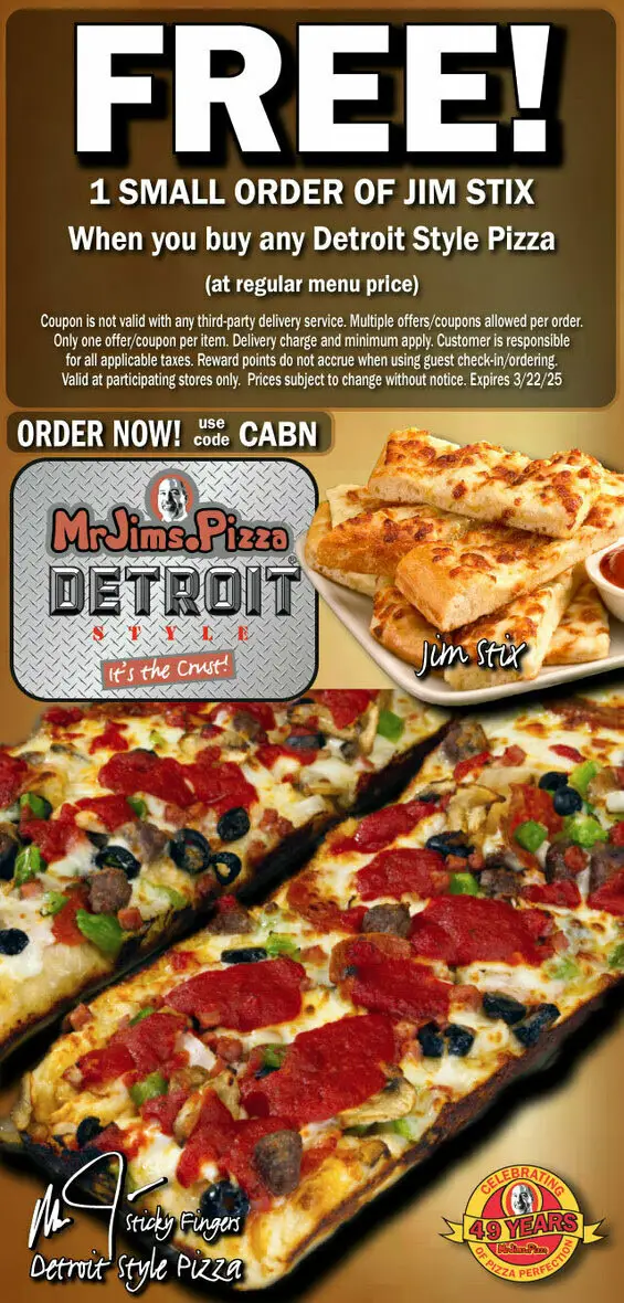 30% Off Mr. Jim's Pizza Coupons &amp; Deals (Feb 2025)