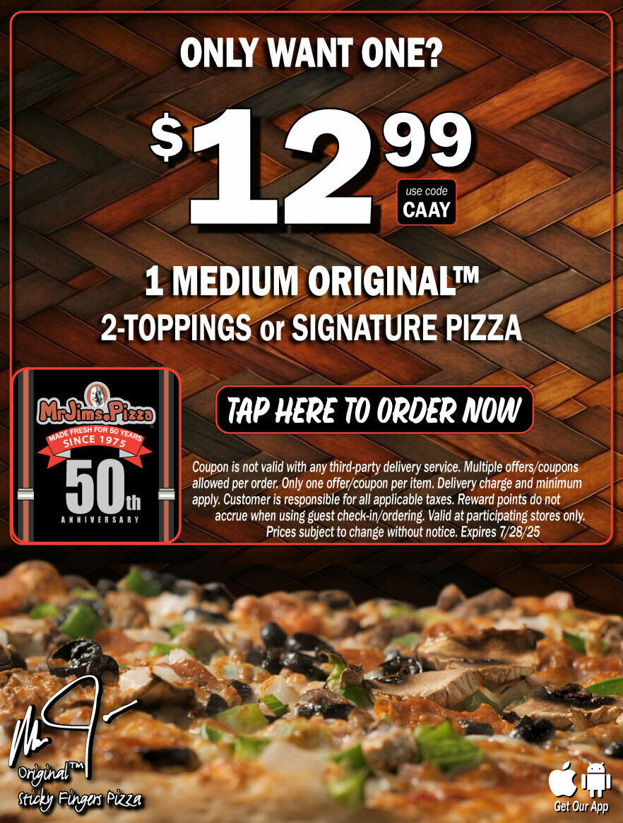 50% Off Mr. Jim's Pizza Coupons & Deals (Jul 2025)