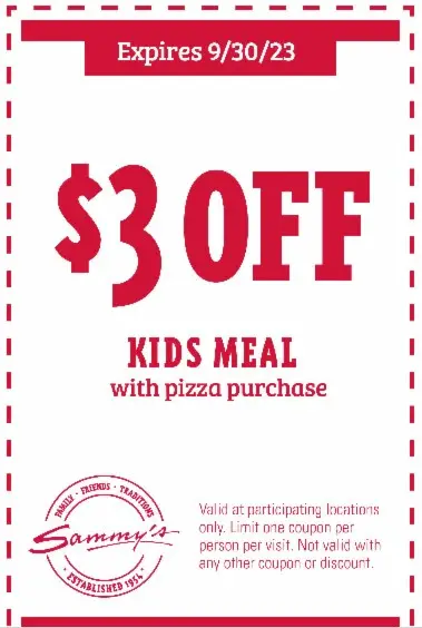 $5 Off Sammy's Pizza Coupons, Promo Codes & Deals (Dec 2023)