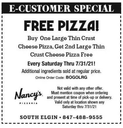 Nancy's Pizza Coupons: Get Cheesy with 20% Off, Promo Codes (Jul 2021)